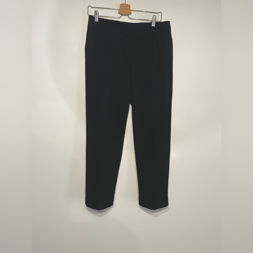 Black Pull On/ Elastic Waist Dress Pants